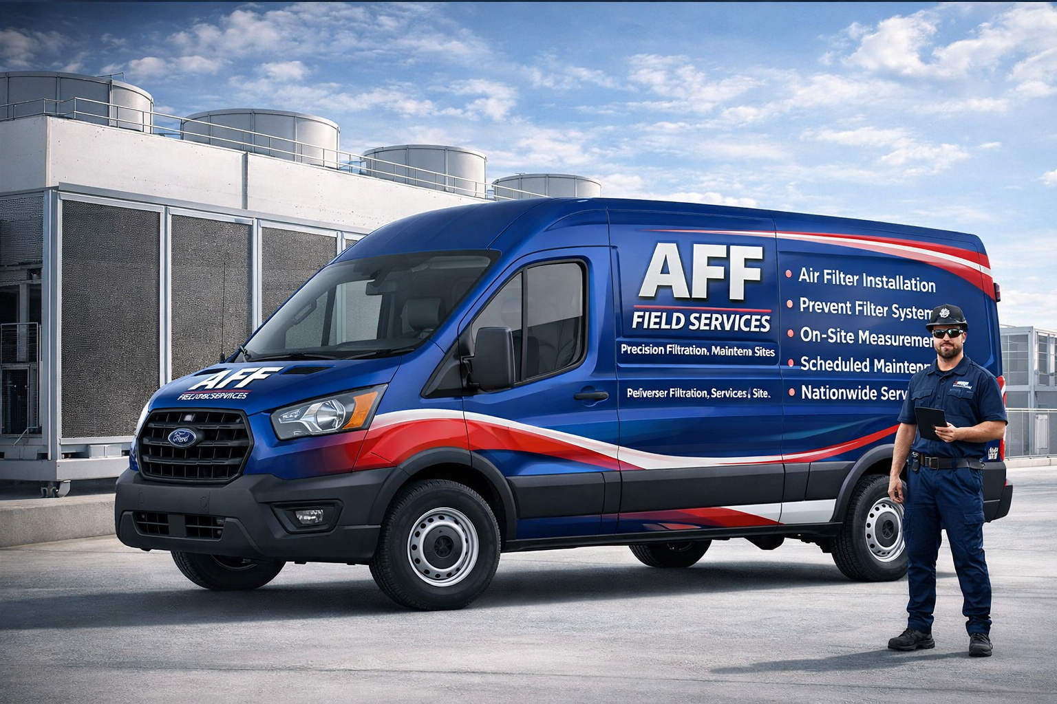 AFF Field Services at industrial site